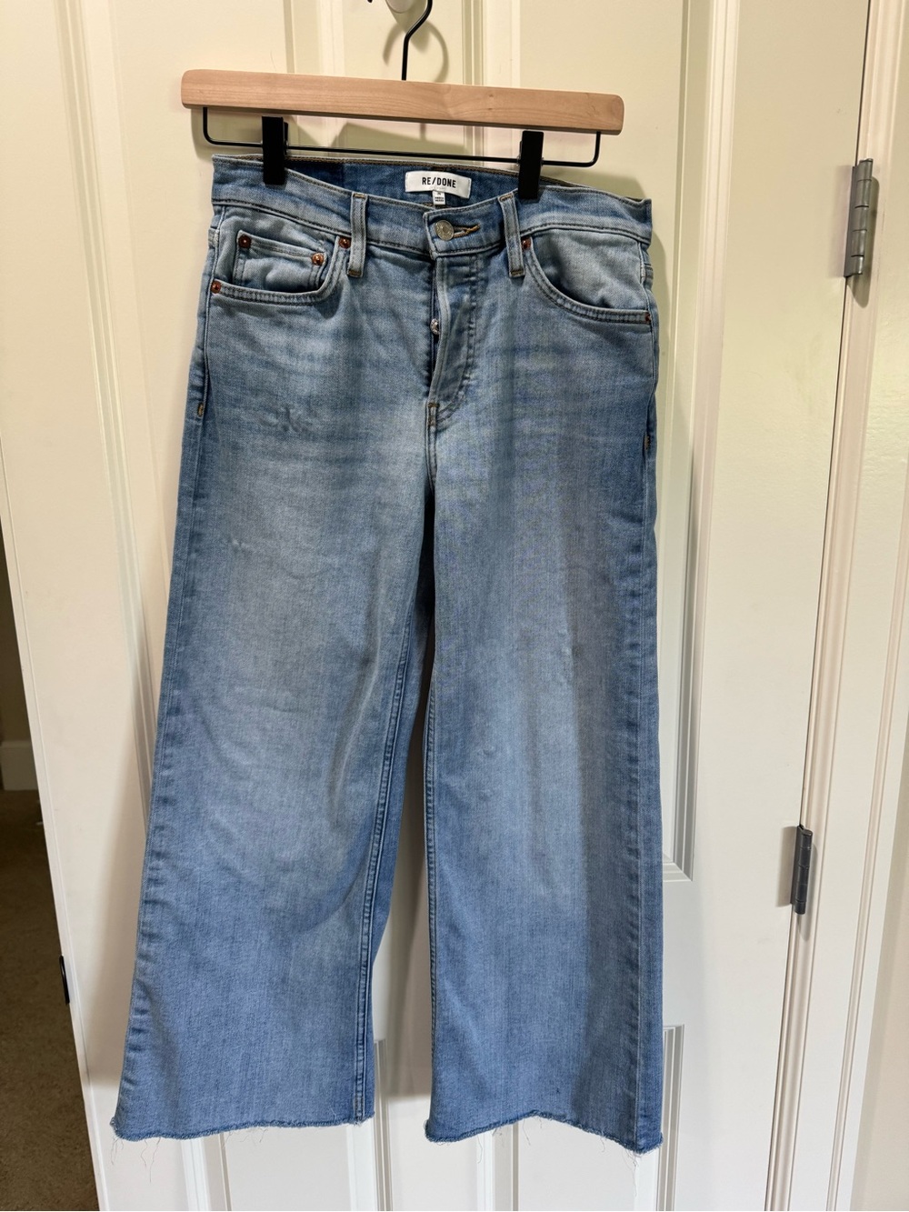 Re/Done Light Blue Wide-Leg Jeans